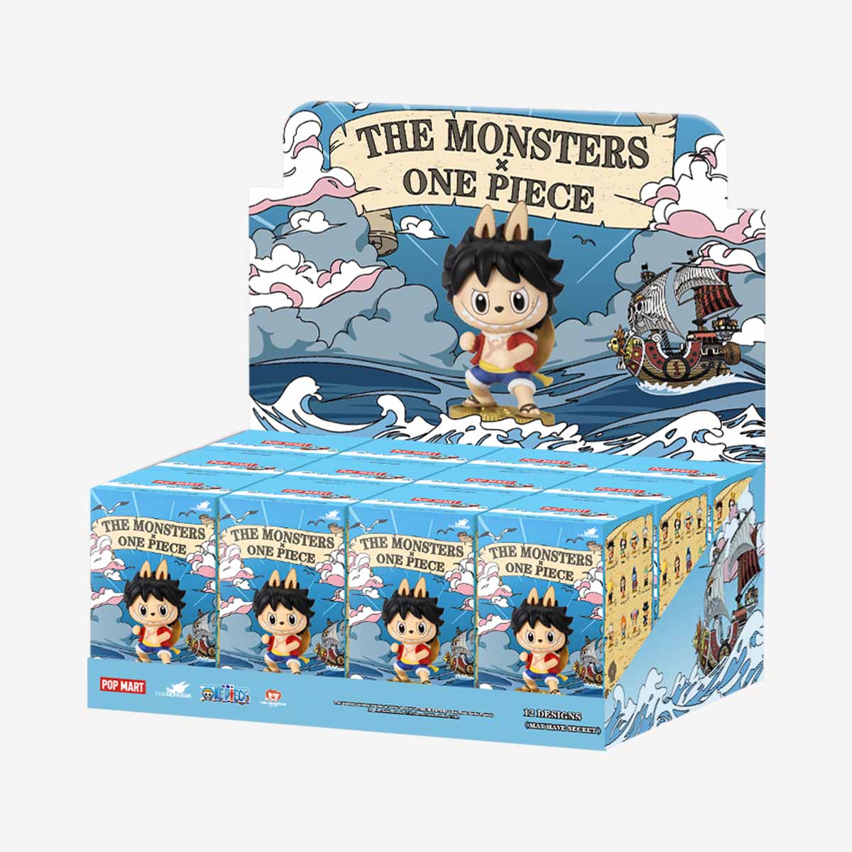 Labubu × One Piece Blind Box 12pcs Complete Set